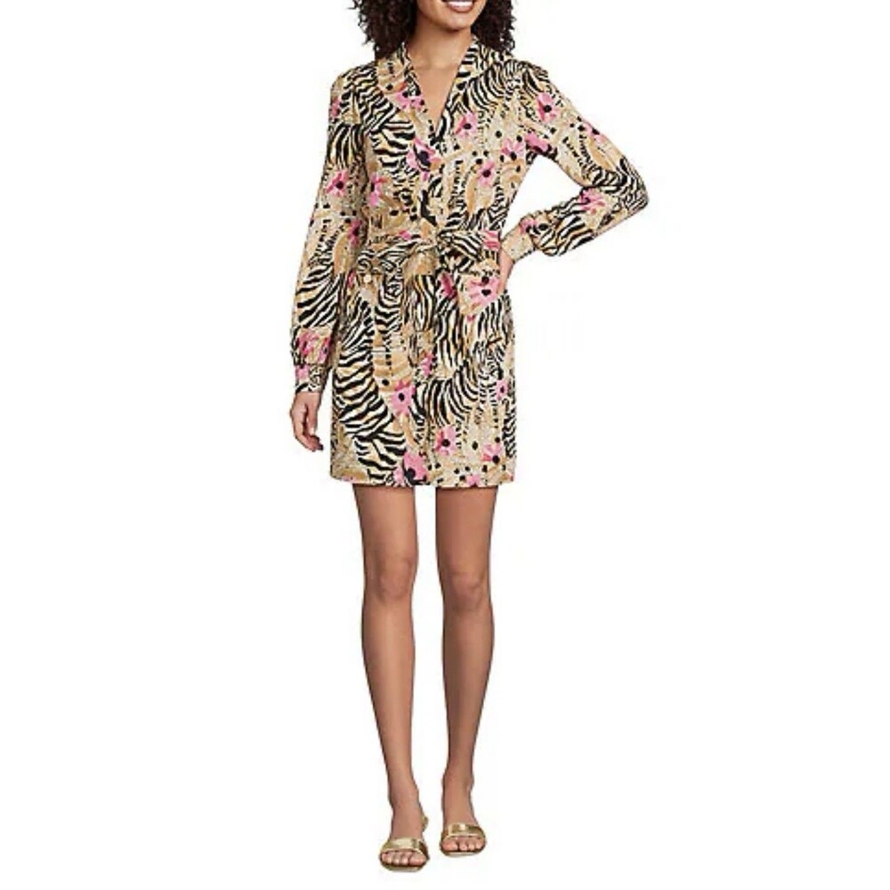 Lilly Pulitzer Phillpa Stretch Mini Dress Rutabaga El Morocco. Size 2